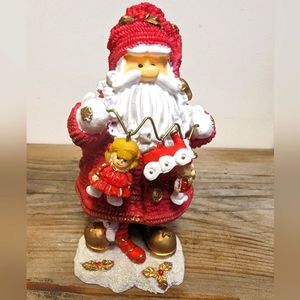 Resin Bobble Body Santa holding Children's Toys